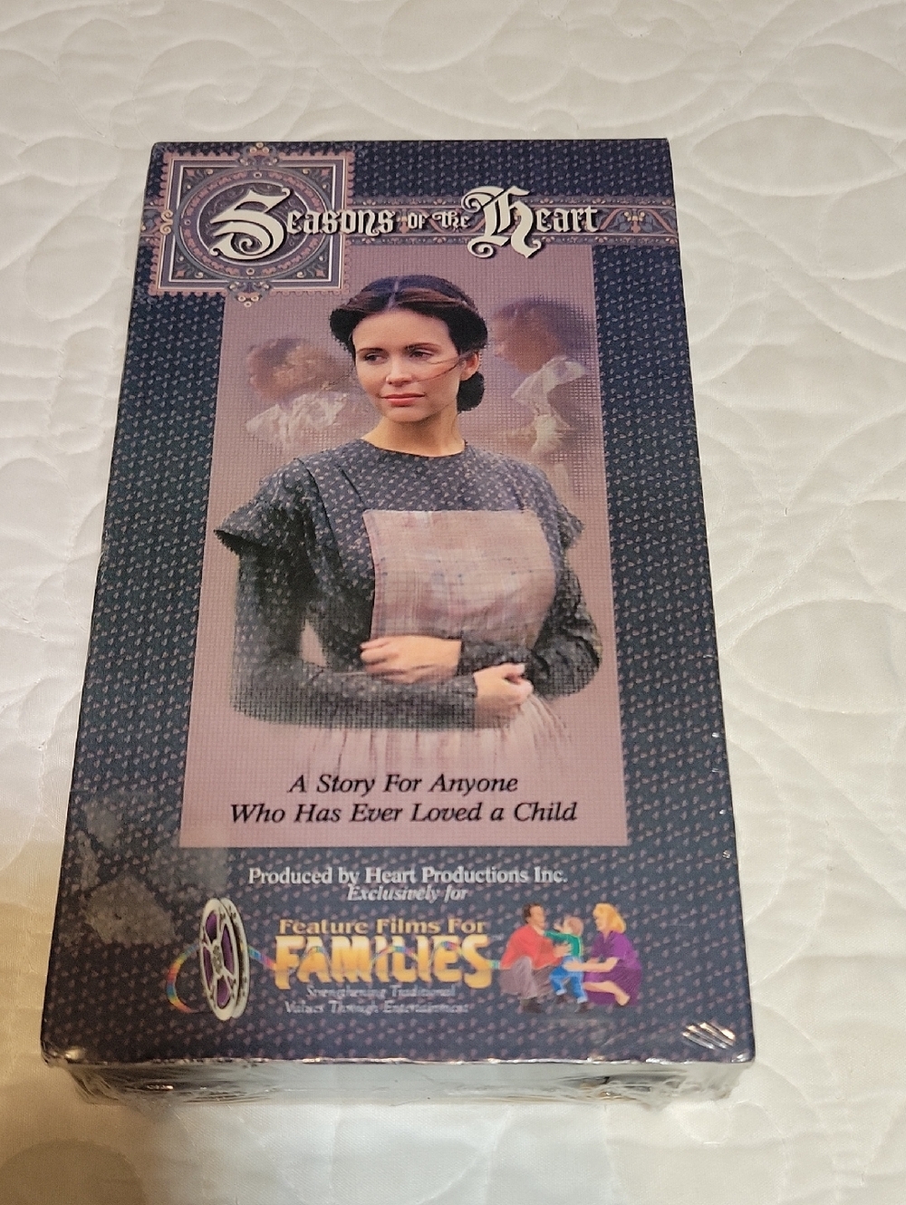 Seasons of the Heart VHS - Period Drama Cover (Blue, Cream)